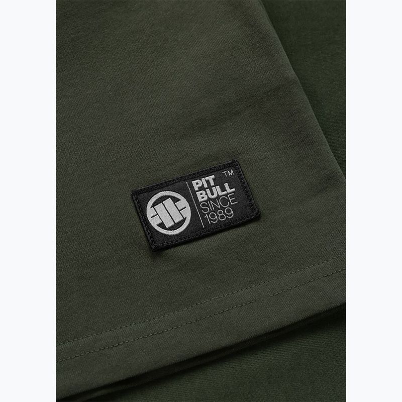 Férfi póló Pitbull USA CAL Big Logo old green 8