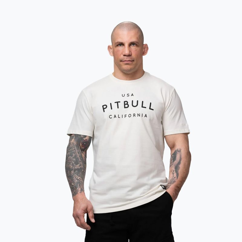 Férfi póló Pitbull USA CAL Big Logo white