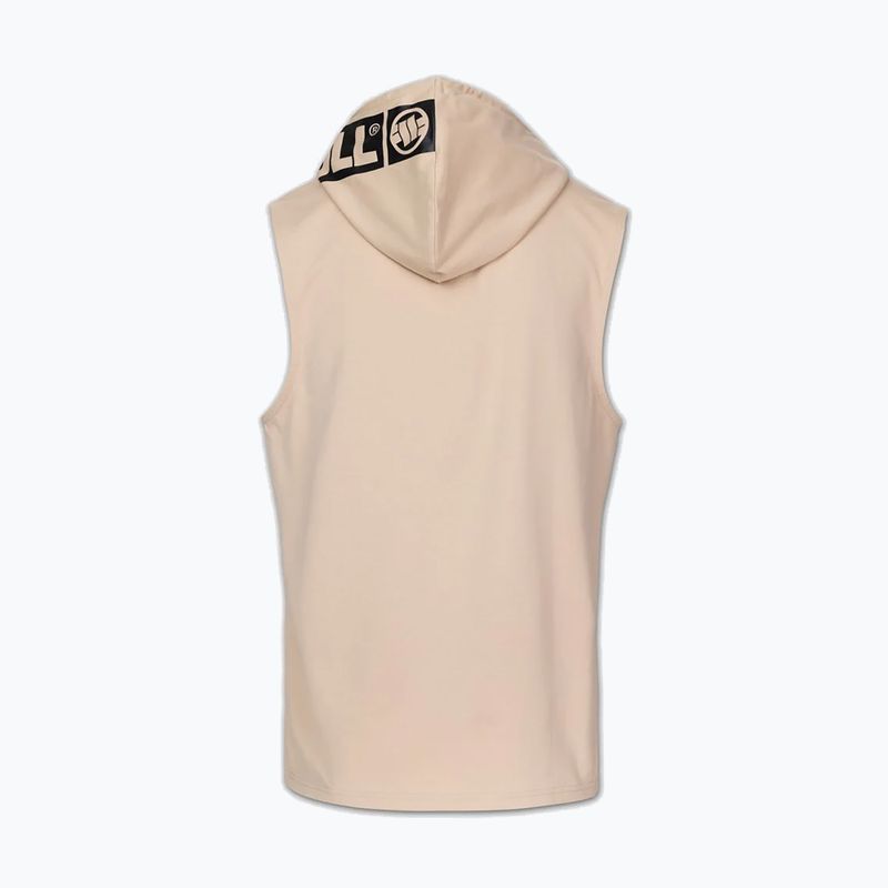 Férfi edzőpulóver Pitbull Mercado Hilltop Sleeveless Hooded pale sand 4