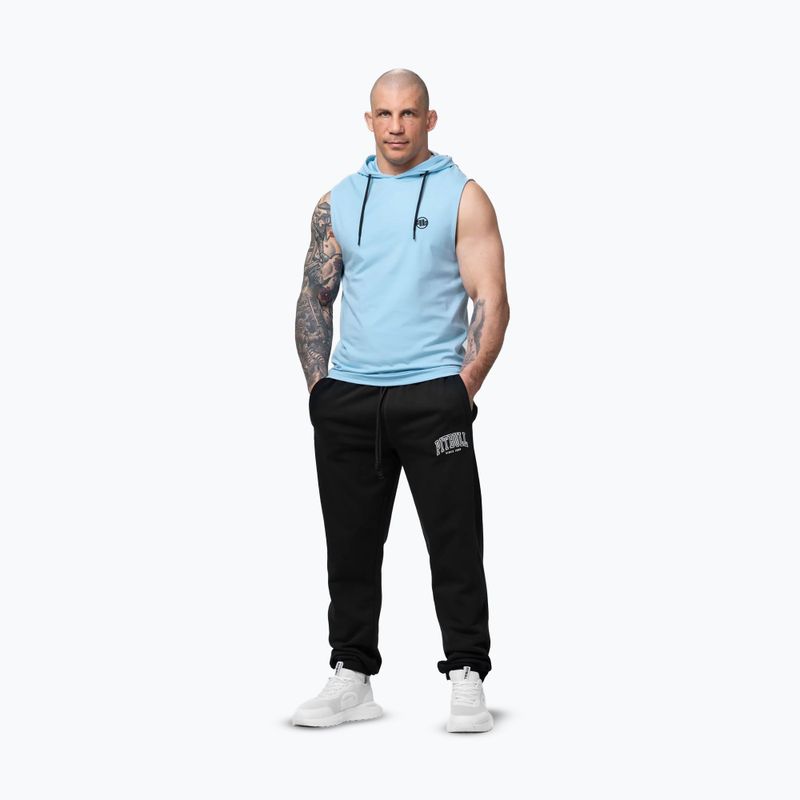Férfi edzőpulóver Pitbull Mercado Hilltop Sleeveless Hooded light blue 2