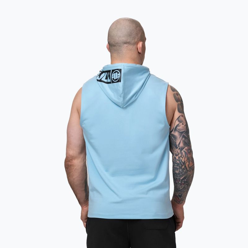 Férfi edzőpulóver Pitbull Mercado Hilltop Sleeveless Hooded light blue 3