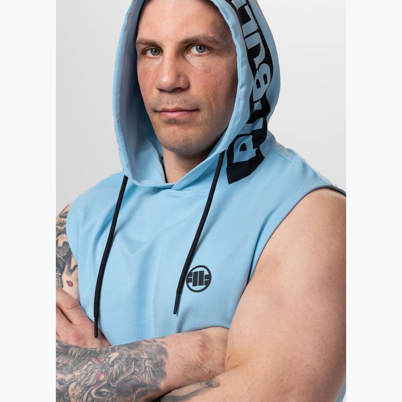 Férfi edzőpulóver Pitbull Mercado Hilltop Sleeveless Hooded light blue 5