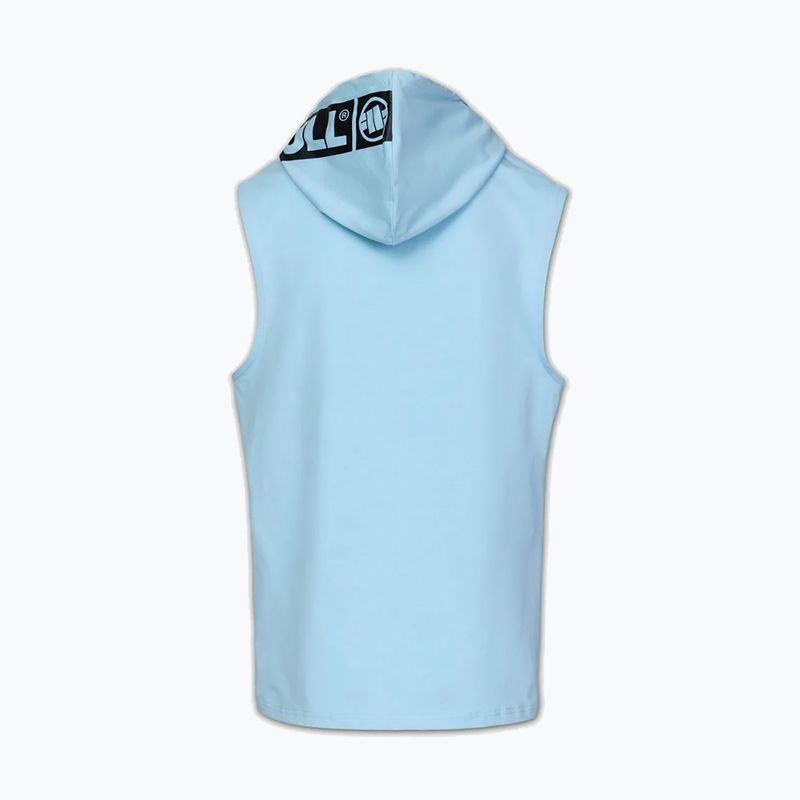 Férfi edzőpulóver Pitbull Mercado Hilltop Sleeveless Hooded light blue 7
