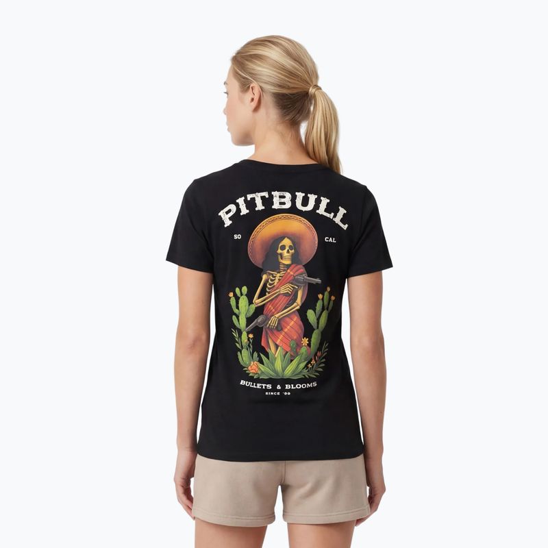 Női póló Pitbull Bullets & Blooms black 2