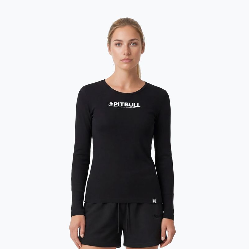 Női hosszú ujjú póló Pitbull R Slim Fit black