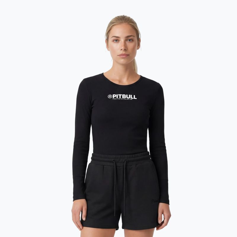 Női hosszú ujjú póló Pitbull R Slim Fit black 4