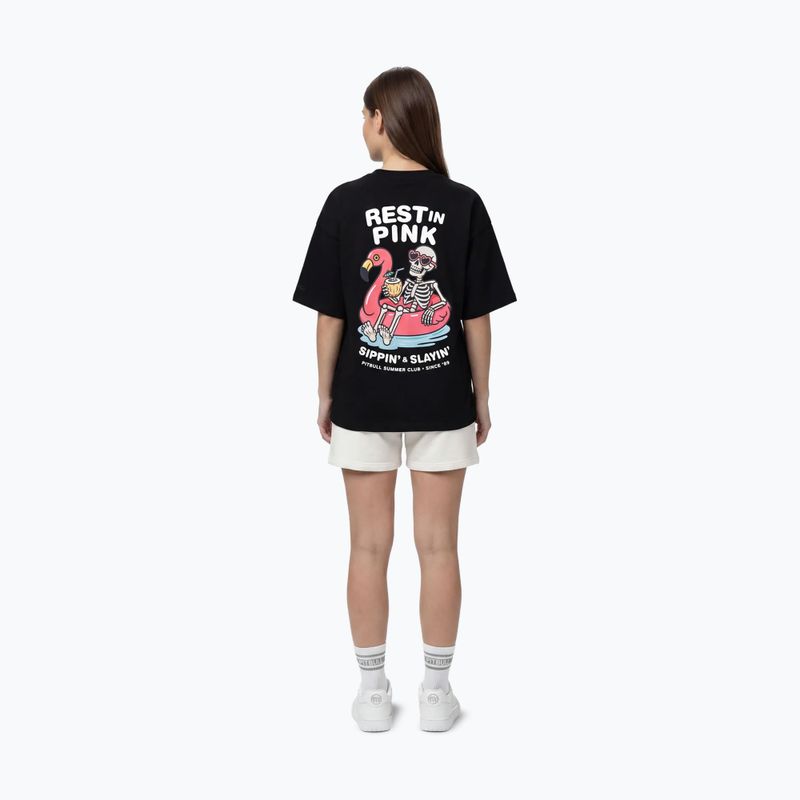 Női póló Pitbull Rest In Pink Oversize black 4