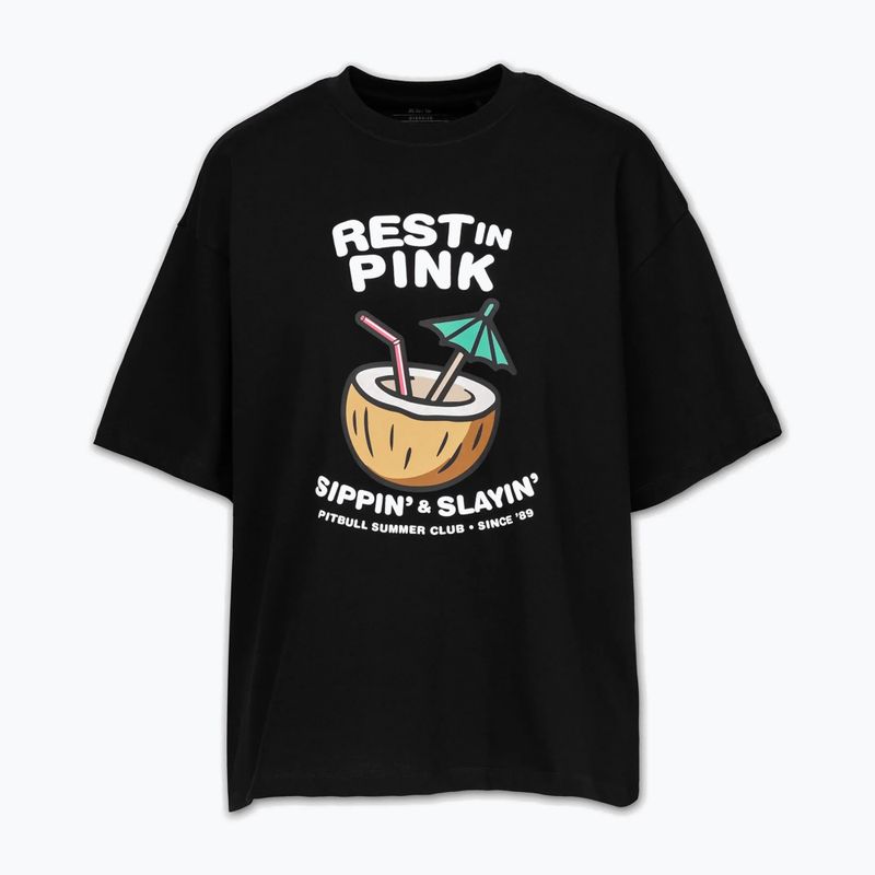Női póló Pitbull Rest In Pink Oversize black 5