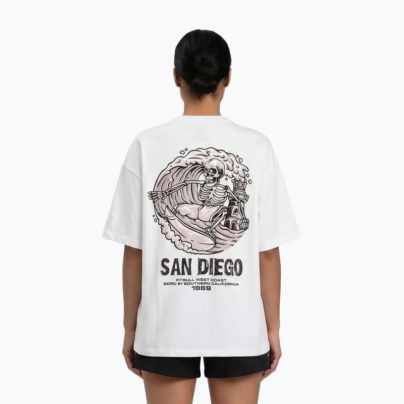 Női pulóver Pitbull Skull Oversize white 3