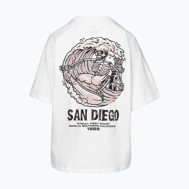 Női pulóver Pitbull Skull Oversize white 5