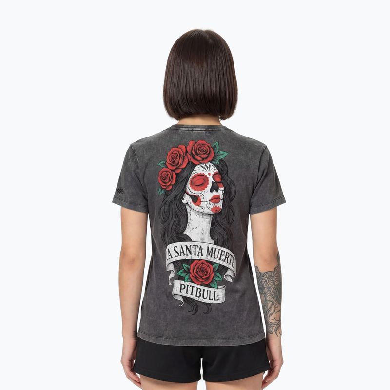 Női póló Pitbull Santa Muerte graphite 3