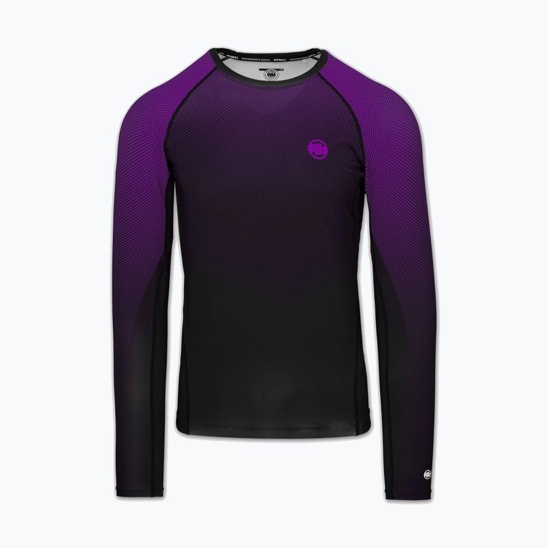 Férfi hosszú ujjú rashguard Pitbull Belt Rashguard purple 3