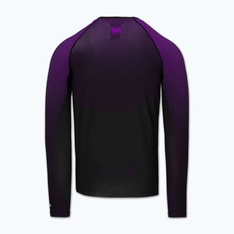 Férfi hosszú ujjú rashguard Pitbull Belt Rashguard purple 4