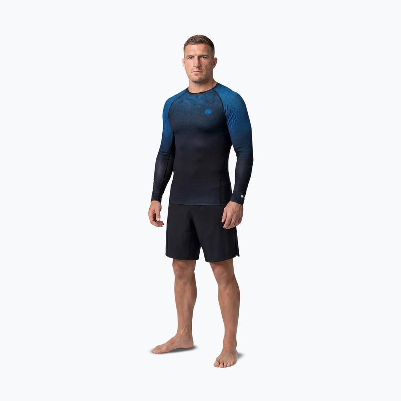 Férfi hosszú ujjú rashguard Pitbull Belt Rashguard blue 2
