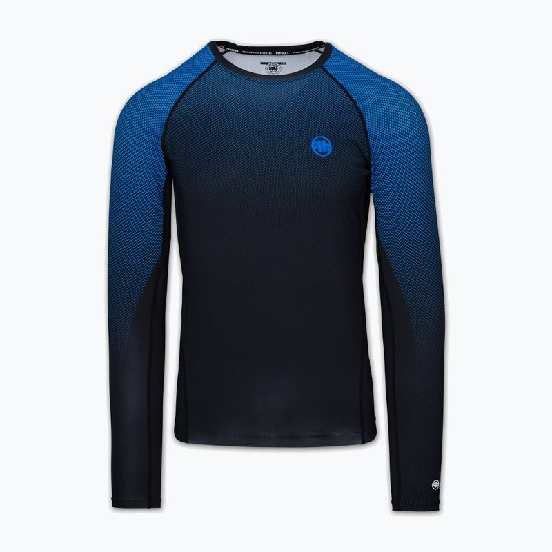 Férfi hosszú ujjú rashguard Pitbull Belt Rashguard blue 3