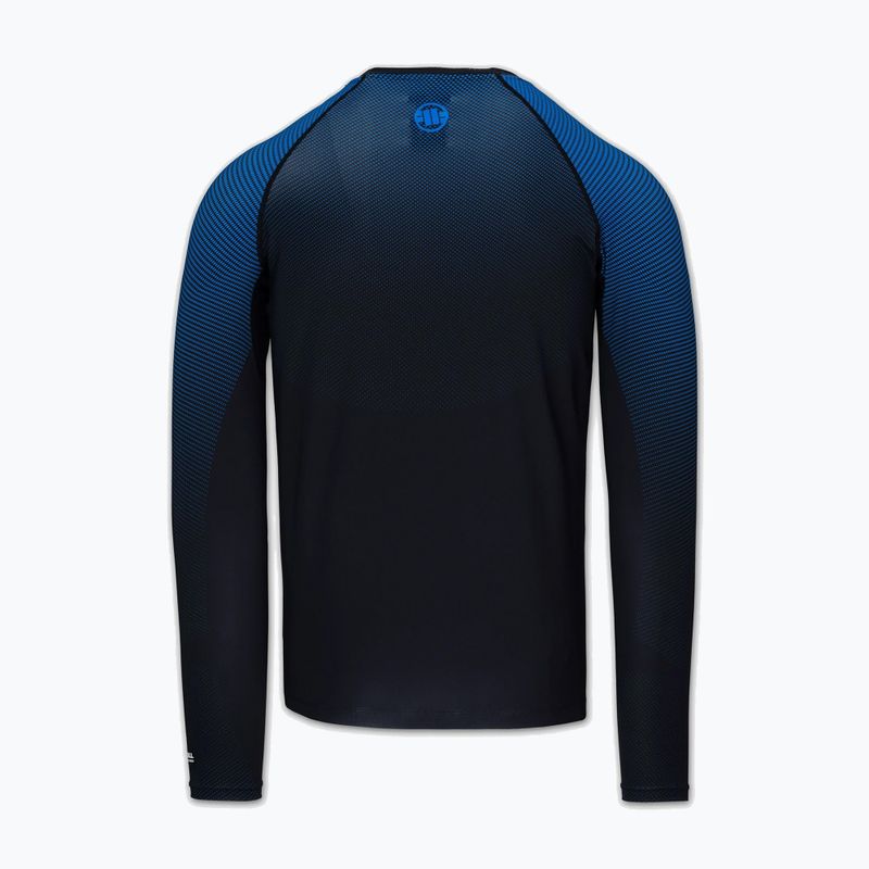 Férfi hosszú ujjú rashguard Pitbull Belt Rashguard blue 4