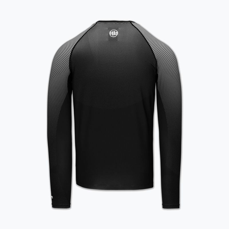 Férfi hosszú ujjú rashguard Pitbull Belt Rashguard black 4