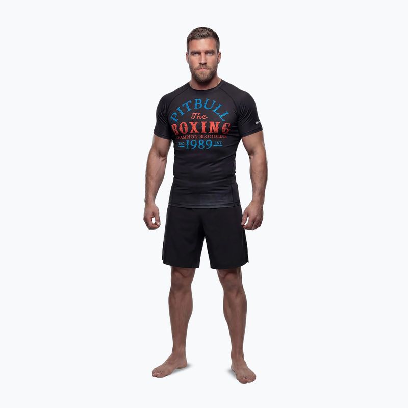 Férfi hosszú ujjú rashguard Pitbull Champion Bloodline Rashguard black 2