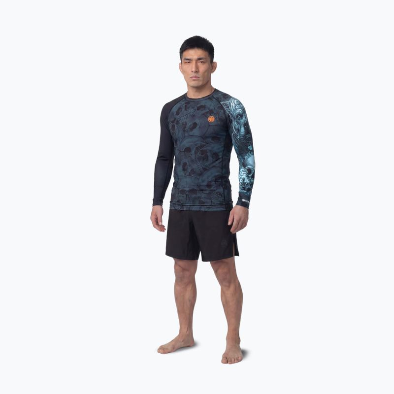 Férfi hosszú ujjú rashguard Pitbull Guardian Angel Rashguard black 2