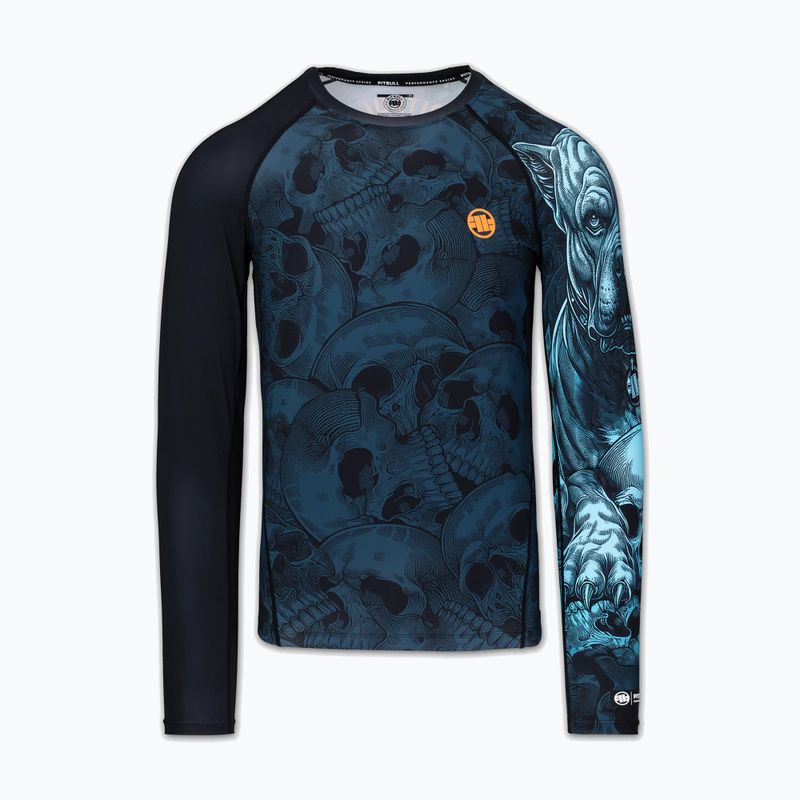 Férfi hosszú ujjú rashguard Pitbull Guardian Angel Rashguard black 3