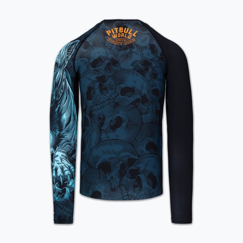 Férfi hosszú ujjú rashguard Pitbull Guardian Angel Rashguard black 4