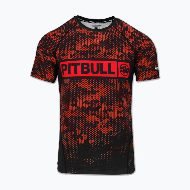 Férfi rashguard Pitbull Hex Camo Hilltop Rashguard red 3