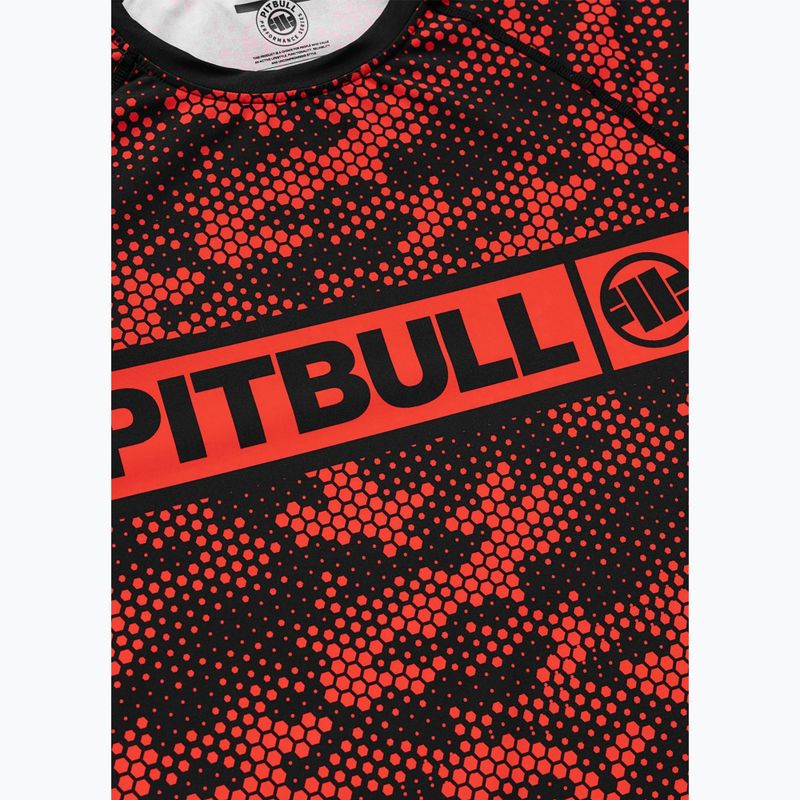 Férfi rashguard Pitbull Hex Camo Hilltop Rashguard red 6