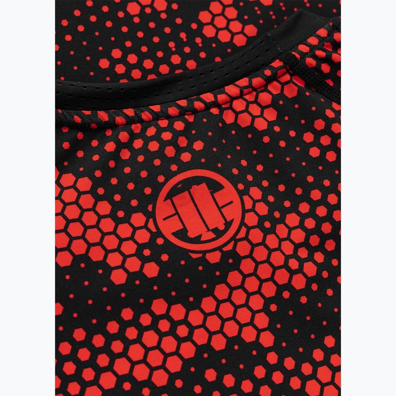 Férfi rashguard Pitbull Hex Camo Hilltop Rashguard red 7