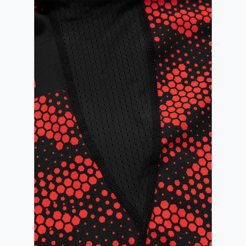 Férfi rashguard Pitbull Hex Camo Hilltop Rashguard red 9