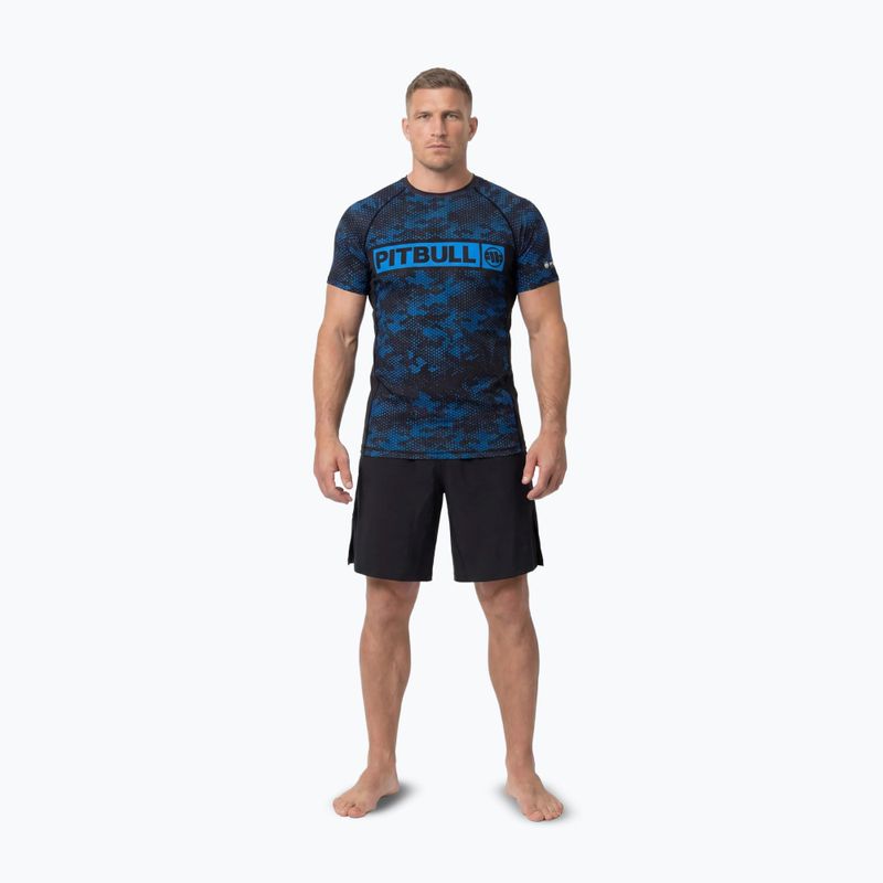 Férfi rashguard Pitbull Hex Camo Hilltop Rashguard blue 2