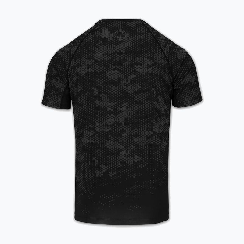 Férfi rashguard Pitbull Hex Camo Hilltop Rashguard black 4