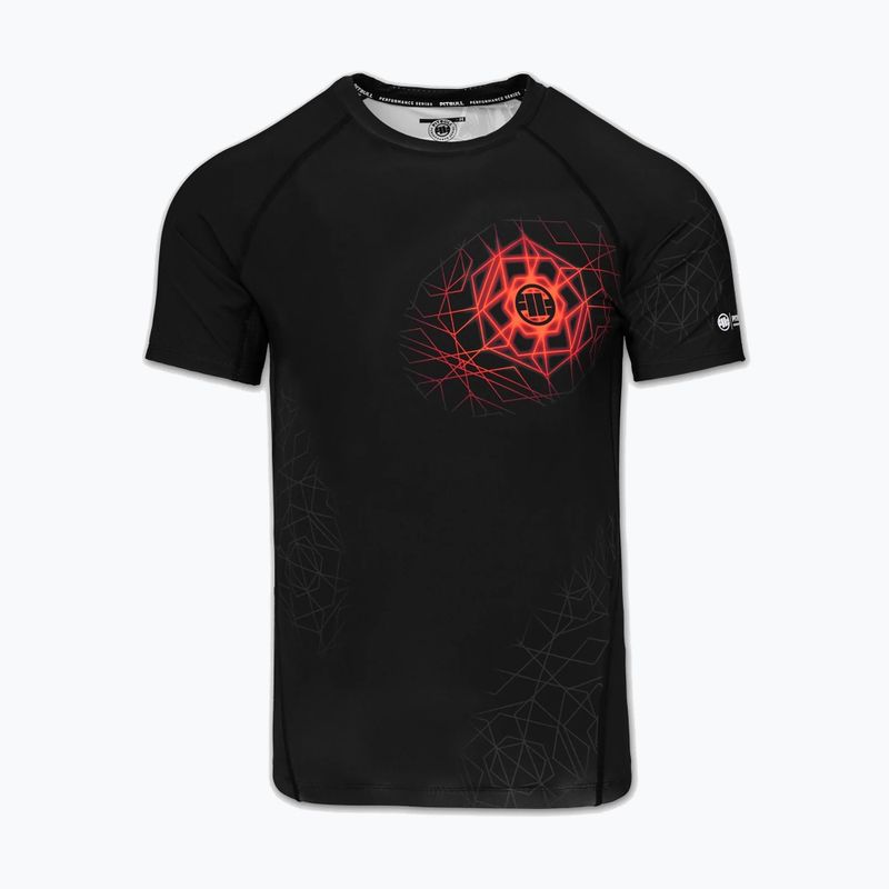 Férfi rashguard Pitbull Ray Rashguard fluo/red 3