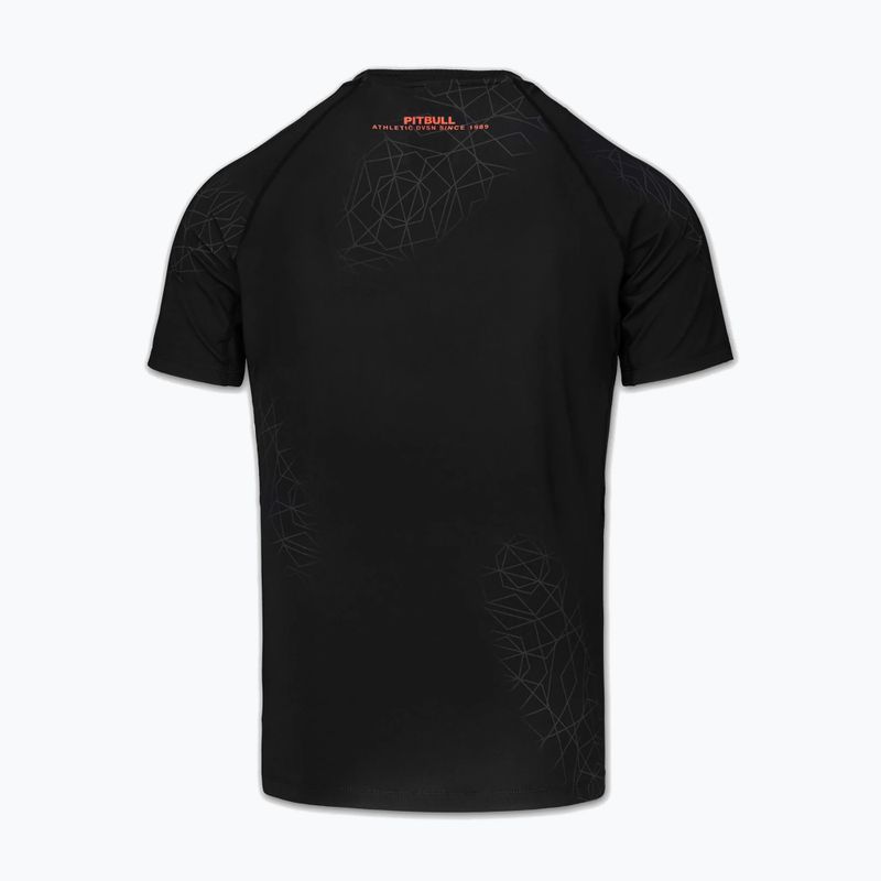 Férfi rashguard Pitbull Ray Rashguard fluo/red 4