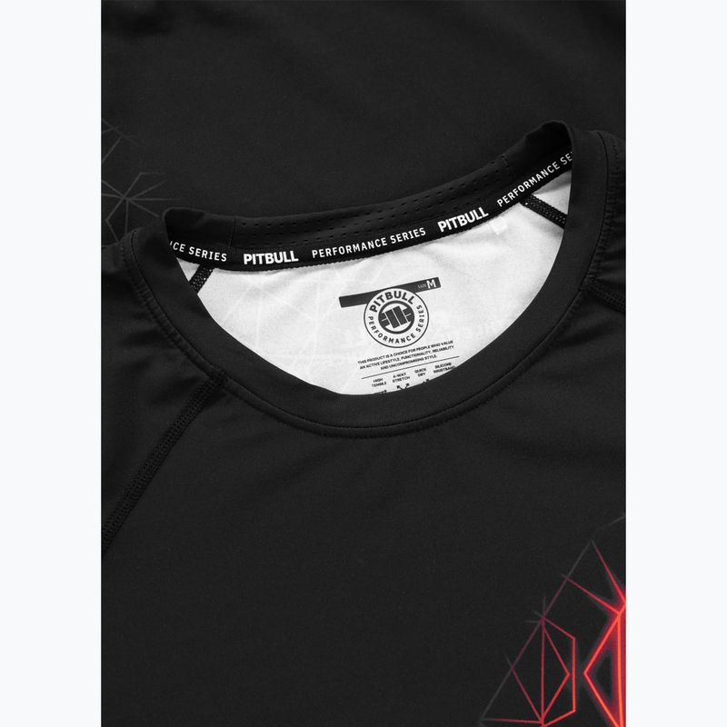 Férfi rashguard Pitbull Ray Rashguard fluo/red 7