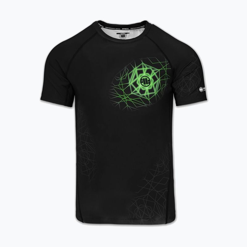Férfi rashguard Pitbull Ray Rashguard fluo green 3