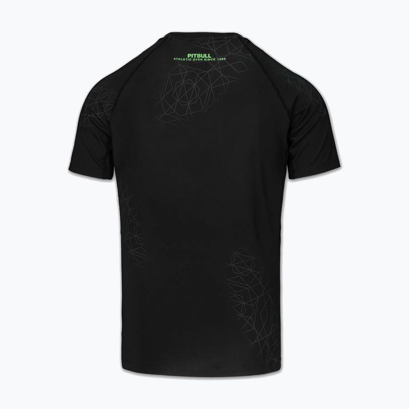 Férfi rashguard Pitbull Ray Rashguard fluo green 4