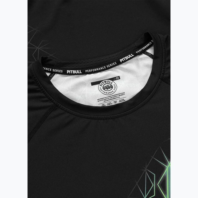 Férfi rashguard Pitbull Ray Rashguard fluo green 5