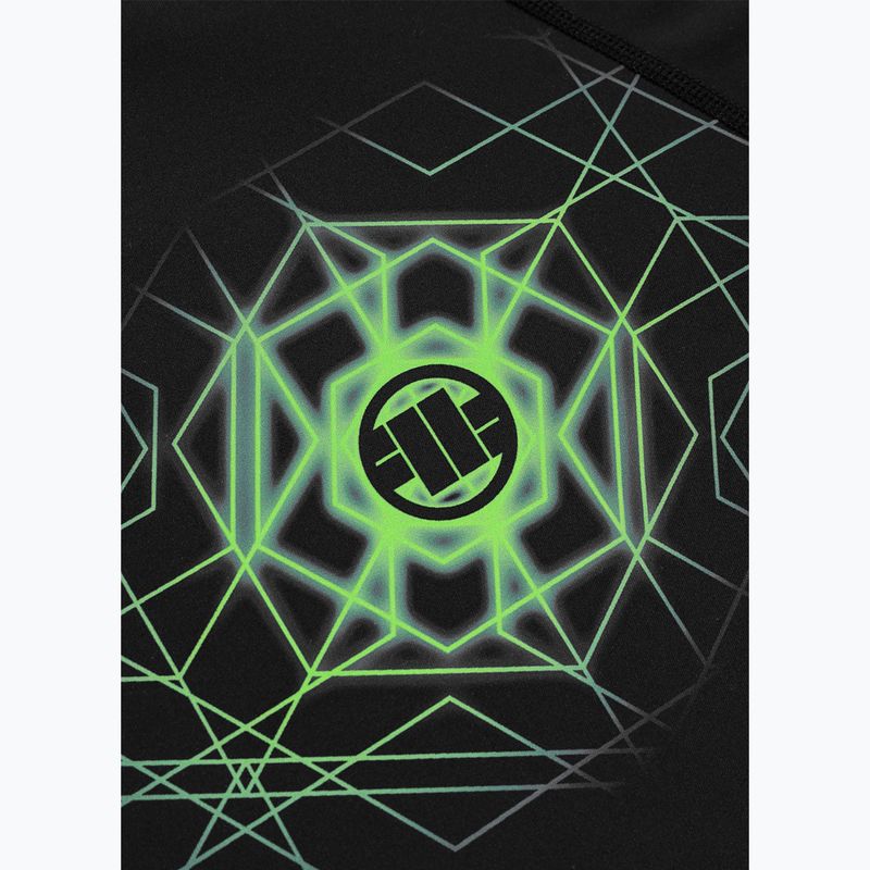 Férfi rashguard Pitbull Ray Rashguard fluo green 6