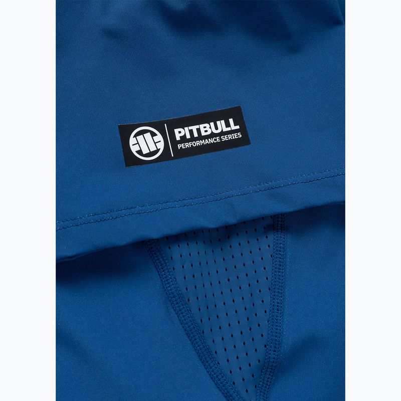 Férfi póló Pitbull Rashguard Logo Palms blue 8