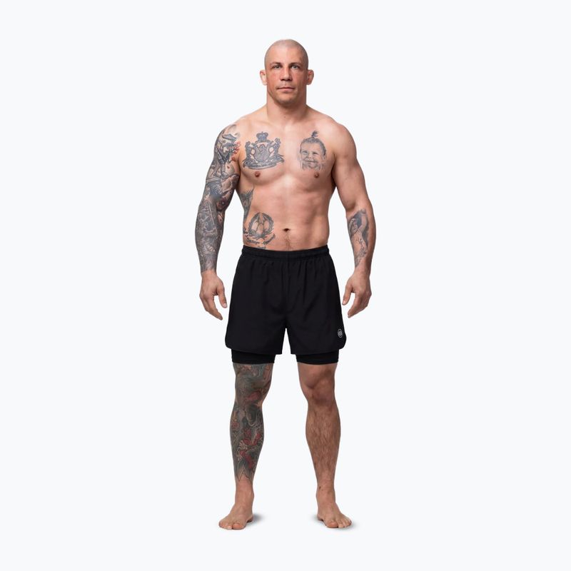 Férfi rövidnadrág Pitbull Sport Mesh fekete 2