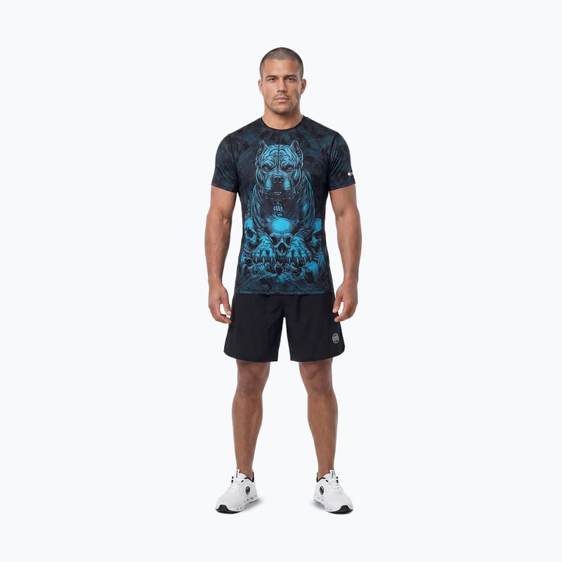 Férfi póló Pitbull Mesh Guardian Angel black 2
