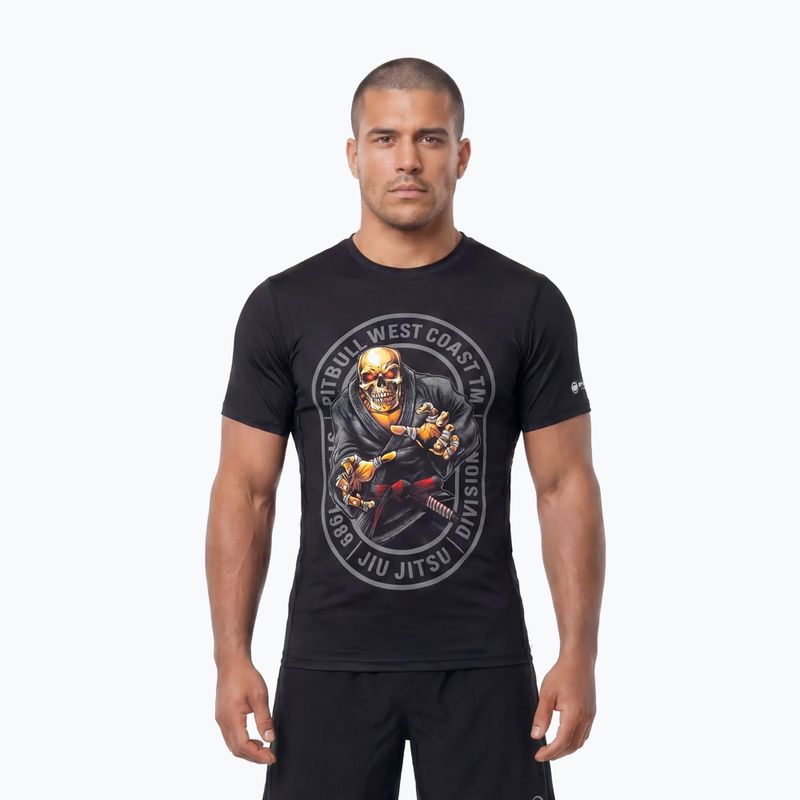Férfi póló Pitbull Mesh Jiu Jitsu black