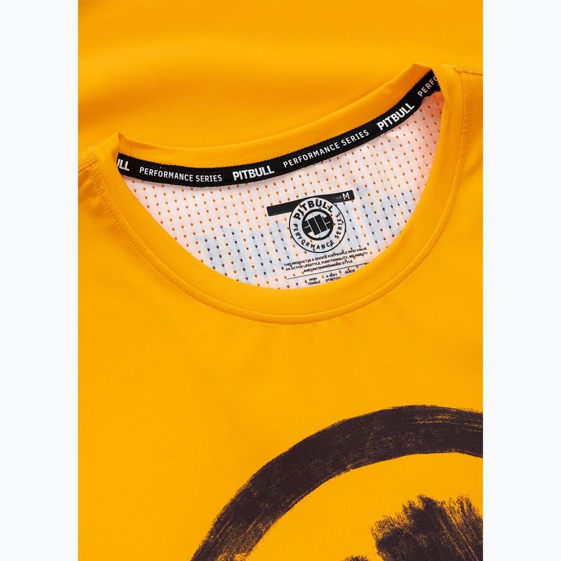 Férfi póló Pitbull Palms mesh yellow logo 6