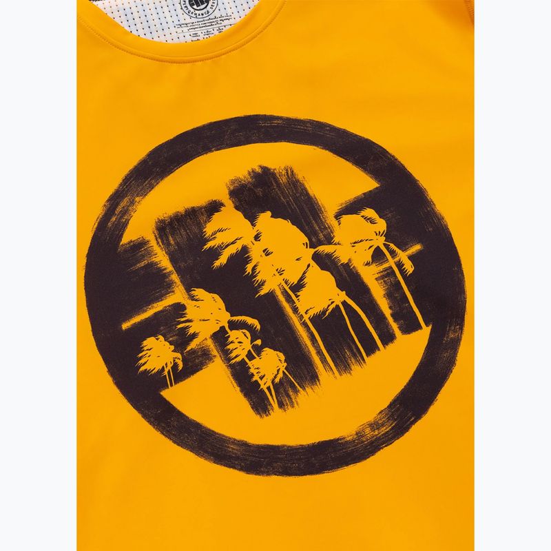 Férfi póló Pitbull Palms mesh yellow logo 7