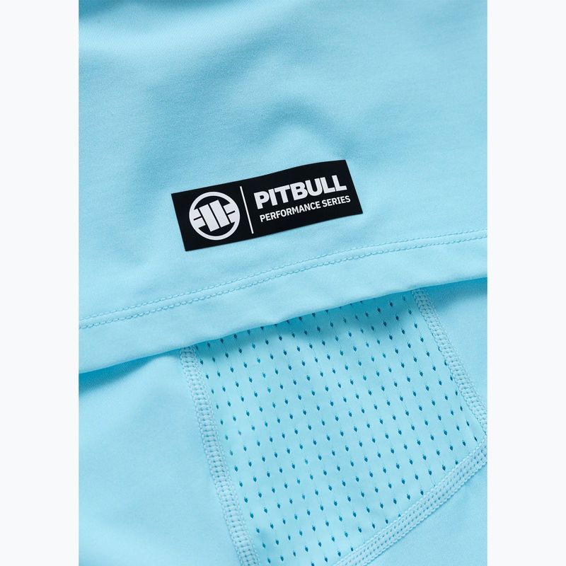 Férfi póló Pitbull Palms mesh light blue logo 8