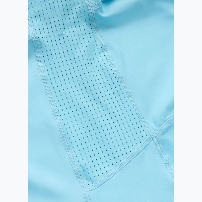 Férfi póló Pitbull Palms mesh light blue logo 9