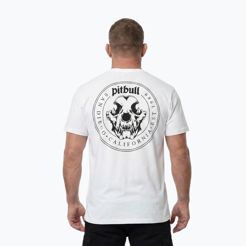 Férfi póló Pitbull O'Side Skull white 4