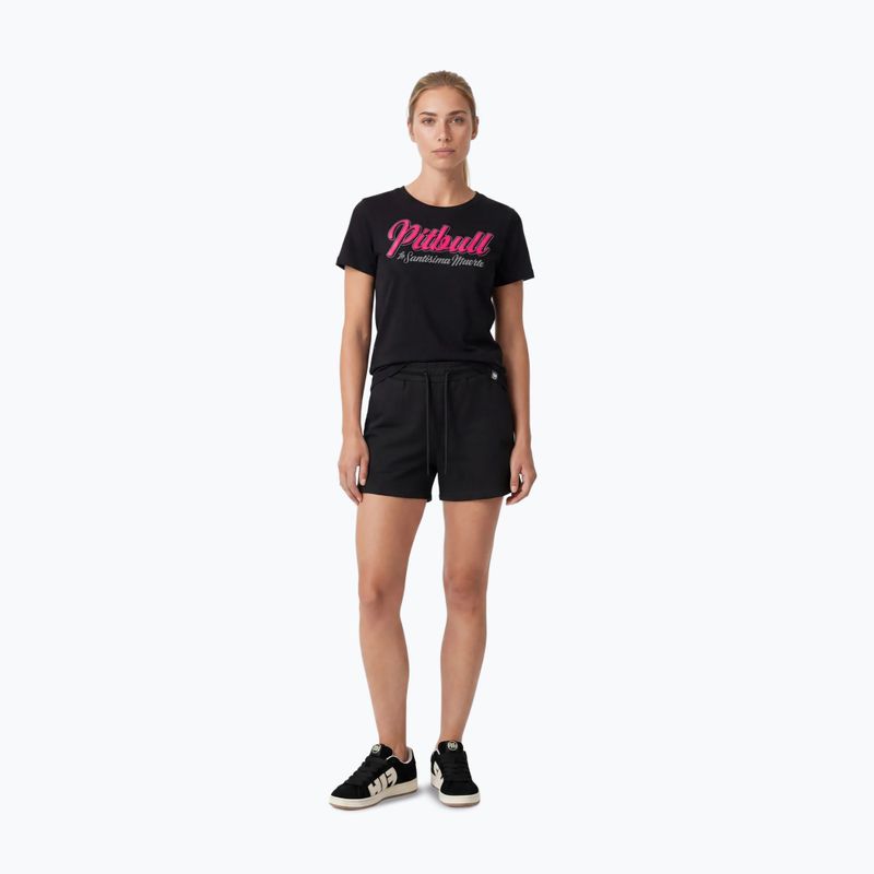 Női póló Pitbull Santa Muerte black/pink 2