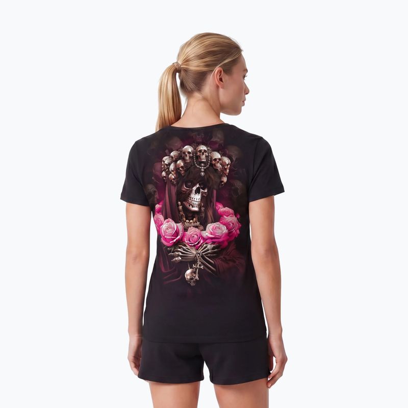 Női póló Pitbull Santa Muerte black/pink 3