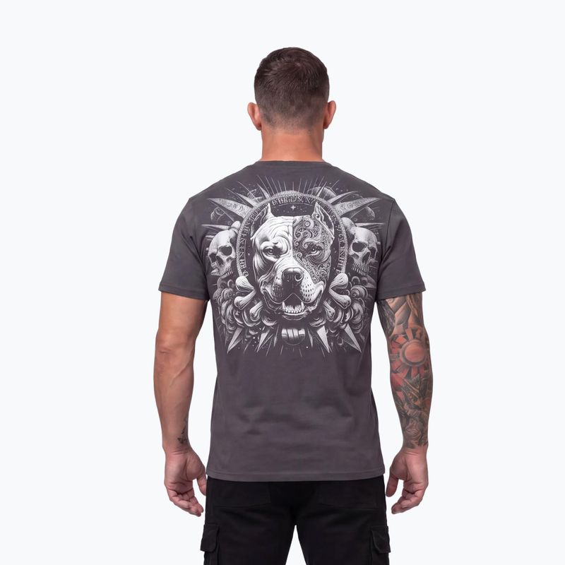 Férfi póló Pitbull World graphite 10